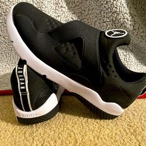 Black and white Jordan with Glitter Strap